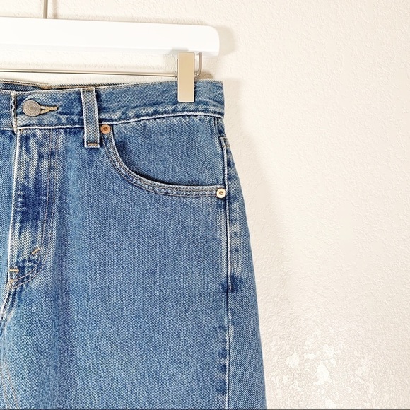 Levi's 512 Remade Vintage Denim Jean Skirt - Picture 3 of 4